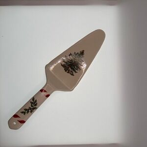 Spode Christmas Tree Ceramic Cake Server S3324-A18 Holiday Serveware